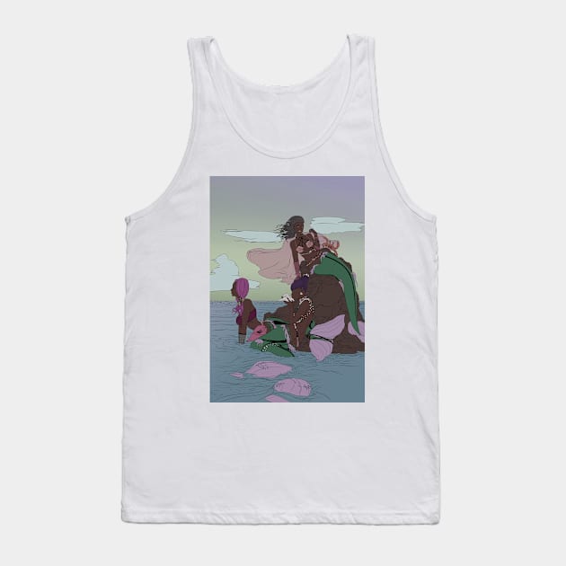 Mermaids Tank Top by RFillustrations